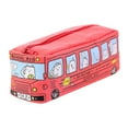 thumbnail image 1 of TOWED22 Creative Student Stationery Small Animal Buses Pen Bag public Canvas Stationery Box,B, 1 of 4