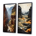 thumbnail image 3 of Designart "Employing Reverie in the Canyon I" Canyon Framed Wall Art Set Of 2 - Beige Landscapes Framed Wall Art Set Of 2, 3 of 7