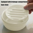 thumbnail image 4 of chaungfeng Portable Round Soap Box, Plastic Drainage Soap Case with Sealed Lid for Travel, Bathroom, Sink (1.85"x4.09"), 4 of 6