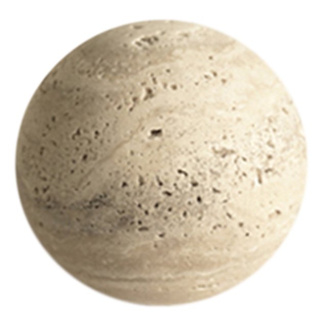Bola de Piedra de Mármol Natural Decorativa para Mesa y Estante, Escultura Esférica de Travertino Vintage para Decoración del Hogar A