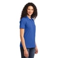 thumbnail image 4 of Port & Co Adult Female Women Plain Short Sleeves Polo Royal Large, 4 of 6