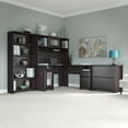 thumbnail image 3 of Bush Furniture Cabot L Shaped Desk 4 Piece Office Suite in Harvest Cherry, 3 of 5