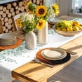thumbnail image 4 of Burnt Orange Black Ombre Round 13 Inch Placemats Set of 4, Modern Abstract Striped Gradient HeatResistant Non Slip Place Mats for Dining Table, Wipeable Braided Kitchen Table Mats for Housewarming, 4 of 9