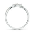 thumbnail image 2 of ANGARA Natural Diamond Infinity Twist Bypass Ring in 925 Sterling Silver for Women (Size-3.2mm| Color-I-J| Clarity-I1-I2) | Anniversary, Jewelry Gift for Women | Natural Diamond Ring, 2 of 9