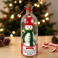 thumbnail image 7 of Message in A Bottle, Recordable Snowman in A Bottle, Christmas Tree Ornaments, Voice Recording Keepsake with Playback, Glass Bottle for Holiday Decorations and Home Decor, 7 of 7