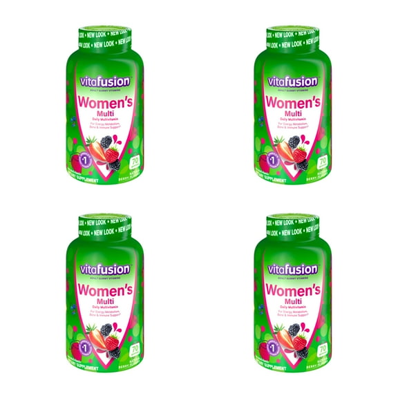 Vitafusion Women's Gummy Vitamins Mixed Berries 70 ea (Pack of 4)