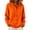 Orange, variant on GaThRRgYP Womens Cardigan Sweaters with Pockets Fashion Women's Fashionable Solid Casual Long Sleeved Button Tops Hooded Sweater Coat Black S