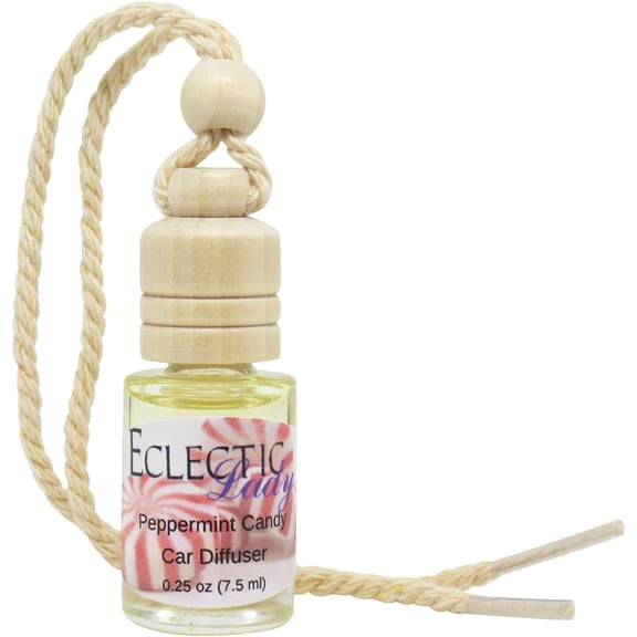 Peppermint Candy Scented Car Diffuser by Eclectic Lady, 7.5 ml, Air Freshener, Premium Fragrance