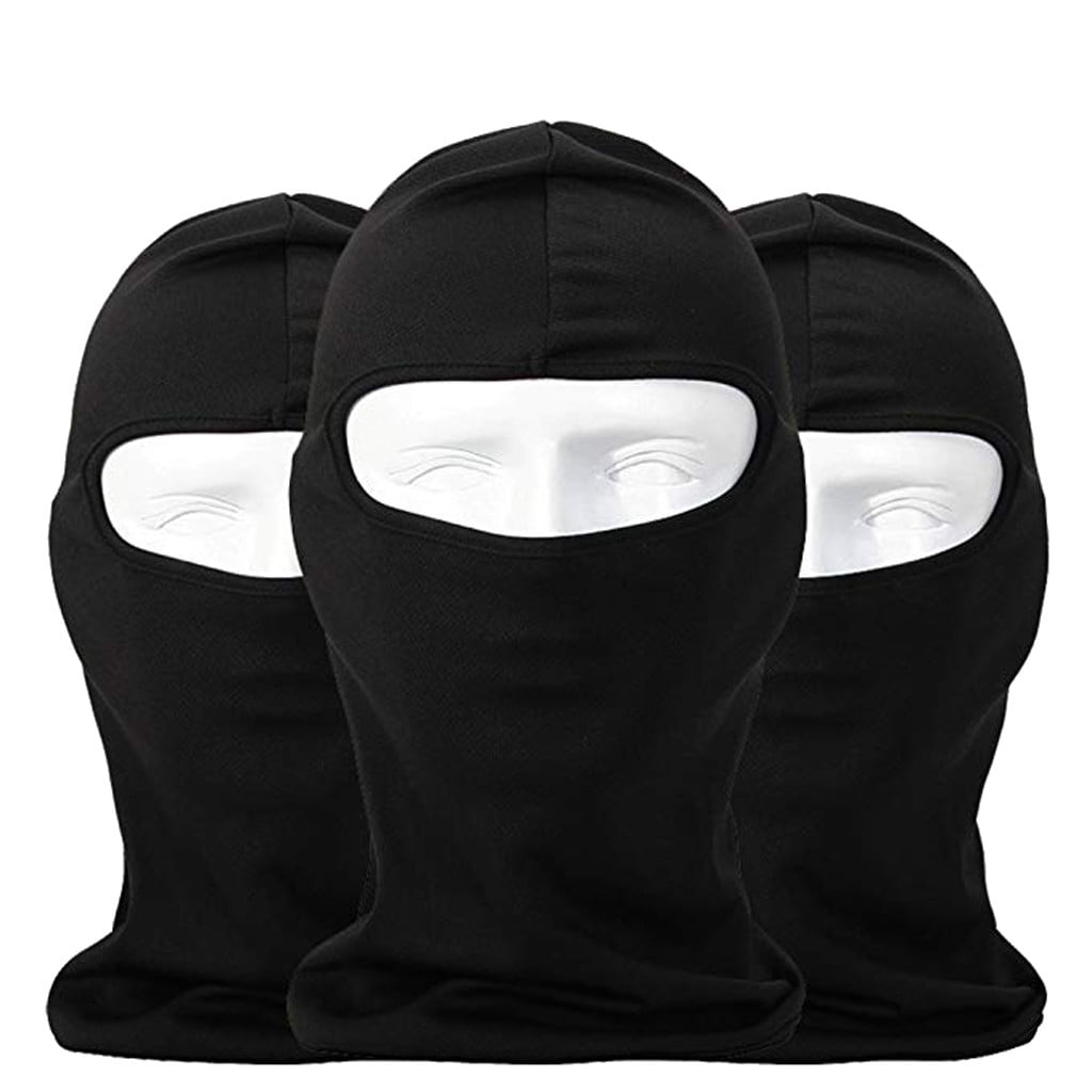 Outdoor Motorcycle Warm Full Face Mask Balaclava Ski Neck Black Protection Yc 