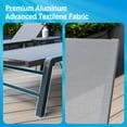 thumbnail image 3 of Ltmate Set of 2 Aluminum Outdoor Adjustable Backrest Chaise Lounge Chair, Assemble-Free Patio Folding Pool Lounge Chair,Beige, 3 of 6