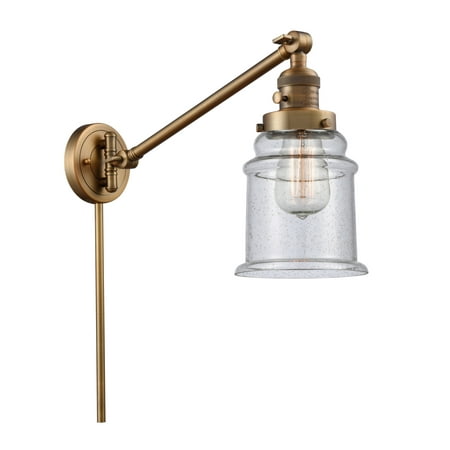 

Innovations Lighting 237 Canton Canton 1 Light 25 Tall Bathroom Sconce - Brass