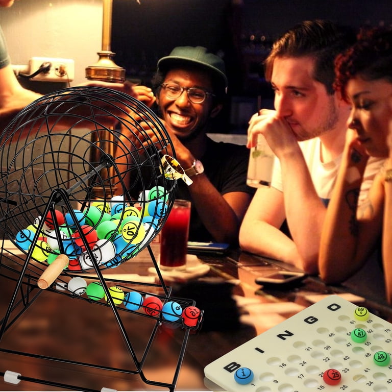 Deluxe Metal Bingo Cage Set For Adults, Families And Kids Ages 6 And Up, By Spin Master