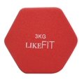 thumbnail image 4 of Par Mancuernas Pesa Neopreno 3 Kg Likefit Para Entrenamiento LikeFit Mancuerna de neopreno, 4 of 5