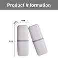 thumbnail image 2 of 2pcs Travel Toothbrush Cup Case, Toothbrush Container Portable Travel Toothbrush Holder Toothpaste Storage, 20.5*7.5*5.5cmwhite, 2 of 5