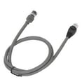 thumbnail image 3 of Grey 1m/3ft Weatherproof Rubber-Copper Ethernet Extension Cable for Mini Rectangular Satellite Dishes - Portable, Plug-and-Play, 1200Mbps High-Speed, Oxidation-Resistant Protective Caps,, 3 of 6
