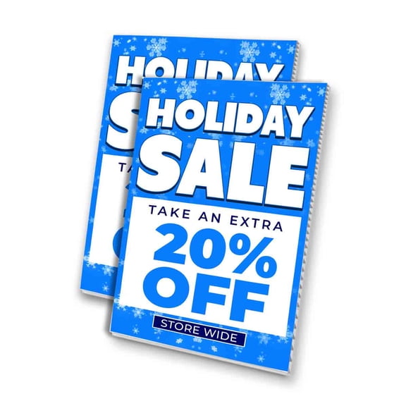 Holiday Sale 20 Percent Off (24" X 36") 4mm Corrugated Plastic Panel, Graphics Applied To 1 Side (Pk of 2)