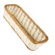 thumbnail image 5 of EeaseMX 1 cesta rectangular de ratán sintético tejido, cesta de plástico para cocina y hogar (blanco chocolate, 28 x 11 x 7 cm), 5 of 8