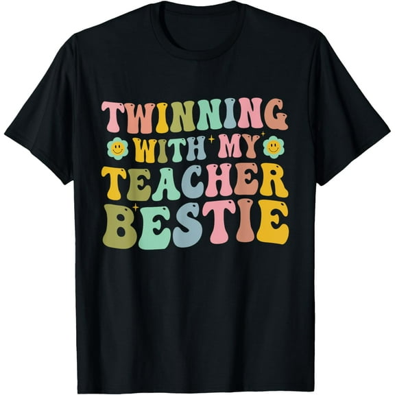 Twinning With My Teacher Bestie Twin Day Matching teachers T-Shirt