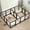Black, variant on Jocisland Acrylic Clear Dog Playpen Indoor, Modular Puppy Cat Small Pet Play Pen, Transparent Fence for dogs, Easy Assemble, White (24"H, 14 pcs)
