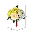 thumbnail image 2 of Vickerman 11" Artificial Blue Hydangea Peony Bouquet., 2 of 3
