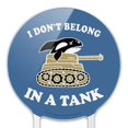 thumbnail image 3 of Acrylic I Don't Belong in a Tank Orca Whale Funny Humor Cake Topper Party Decoration for Wedding Anniversary Birthday Graduation, 3 of 7