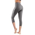 thumbnail image 3 of FNFYFH Clearance Womens Fall Yoga Capri Leggings Comfortable Fit,Gray, 3 of 6