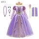 thumbnail image 3 of Disfraz de Rapunzel de Disney para niños, vestido de baile para niña, vestido de carnaval de fantasía para fiesta, ropa para niños de 3 a 8 años, Cosplay de princesa, 3 of 4