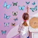 thumbnail image 3 of 12 pegatinas 3D de mariposas para fiestas, decoración de una sola capa, calcomanías de mariposas DIY, 3 of 7