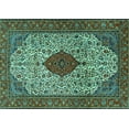 thumbnail image 1 of Ahgly Company Indoor Rectangle Persian Turquoise Blue Traditional Area Rugs, 3' x 5', 1 of 4