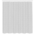 thumbnail image 3 of Ambesonne Grey Geometric Shower Curtain, Monochrome Chevron, 69"Wx84"L, Pale Grey White, 3 of 3