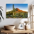 thumbnail image 3 of Elephant Stock Sonoran Desert Wall Art - Horizontal Canvas Wall Art - Living Room Wall Decor - Nature Canvas - Green And Orange Decor - 24" x 16", 3 of 8