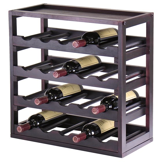 Kingston Stackable 20 Bottle Wine Rack Cube with Removable Tray