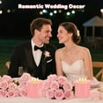thumbnail image 5 of Large 3 Wick Flameless Candles, 4"x4" Flickering Flameless Candles with Remote & Timer, Dimmable Real Wax LED Candles Battery Operated, Electric Pillar Candles for Home Xmas Wedding Decor, 5 of 7