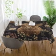 thumbnail image 3 of Yayeee Tablecloths 54" x 54" Rectangle Wrinkle Resistant Party Table Cover, Cows and Flowers, 3 of 8
