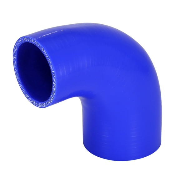 Unique Bargains Vehicle 51-63mm 2'-2.5' ID 90 Degree Elbow Coupler Silicone Hose Intercooler Tube Black