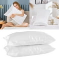 thumbnail image 1 of WHEANG Clearance 2pc Homeware Silk Pillow Cases Silk Double Pillowcase, 1 of 4