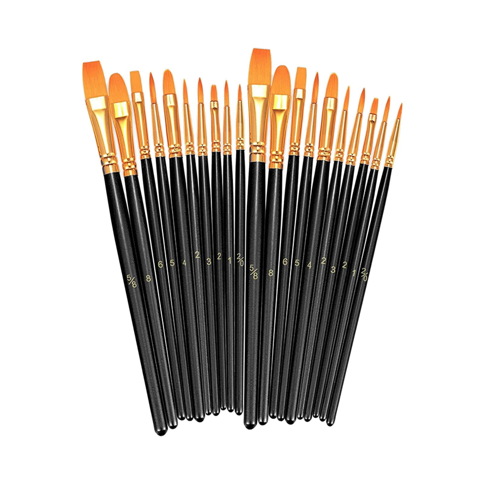 20x Paint Brush Pen Set Paintbrush Portable Professional Nylon Hair
