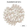thumbnail image 2 of Placemats Set Of 4 / 6, Paisley Pattern No.9079 Placemats For Dining Table Indoor/Outdoors Heat Resistant Washable Placemats 18" X 12", 2 of 8