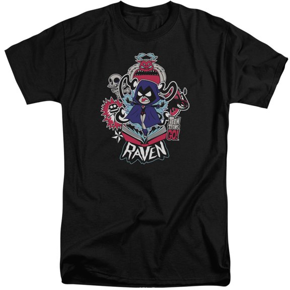Teen Titans Go Raven S/S Adult Tall Black