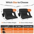 thumbnail image 2 of DKMOCO 25" Wide Stadium Seats with Back Support, Folding Bleacher Chairs, Portable Cushioned Seats with Side Storage Bags, for Outdoor Sports & Events, 2 of 7