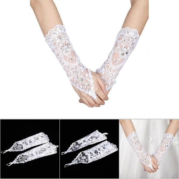 Wedding Gloves Bridal Gloves Wedding Bride Gloves Lace Bridal