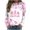 J, variant on Luxalzxs Breast Cancer Awareness Sweatshirt for Women Pink Ribbon Print Breast Cancer Survivor Pullover Crewneck Sweatshirt