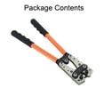 thumbnail image 6 of HX-50B Portable Cable Crimping Tool Professional Terminals Crimper Plier R-ing Terminal Wire Crimp Terminals 6-50mm² Cable Lug Crimper Cu/Al Terminal Plier Multifunctional（Orange）, 6 of 11