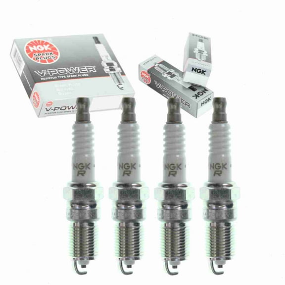 4 pc NGK V-Power Spark Plugs compatible with Mazda 6 2.3L L4 2003-2005