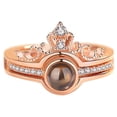 thumbnail image 1 of 100 Languages I Love You Romantic Gift Ring Two In One Artificial Ring Jewelry, 1 of 9