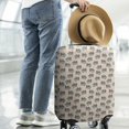 thumbnail image 2 of Light Pink Bigfoot and Mountain Pattern Luggage Cover Fashion Suitcase Cover Baggage Covers Fit 25-28 Inch Luggage (Go Travel), 2 of 5