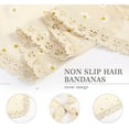 thumbnail image 3 of AWAYTR 3Pcs Floral Hair Bandanas Chiffon Head Kerchief for Women Girls Boho Hair Scarf Headband Bandana Daisy Lace Head Scarf, 3 of 9