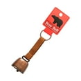 thumbnail image 4 of Campana de oso ruidoso, generador de ruido con llavero, campana antipérdida para mascotas para supervivencia, senderismo, ciclismo, pesca, escalada Café Rojo Bronce shamjiam Campana de oso al aire libre, 4 of 8