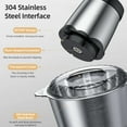 thumbnail image 3 of Mini Food Processor & Chopper – 300W Electric with Bi-Level Blades for Meat, Fish, Vegetables & Baby Food (Includes Bowls) 2L, 3 of 10