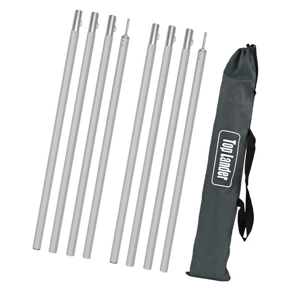 tamizeot Set of 2 Tent Poles Rods Poles Aluminum Tarp for Shelters No Ball Head